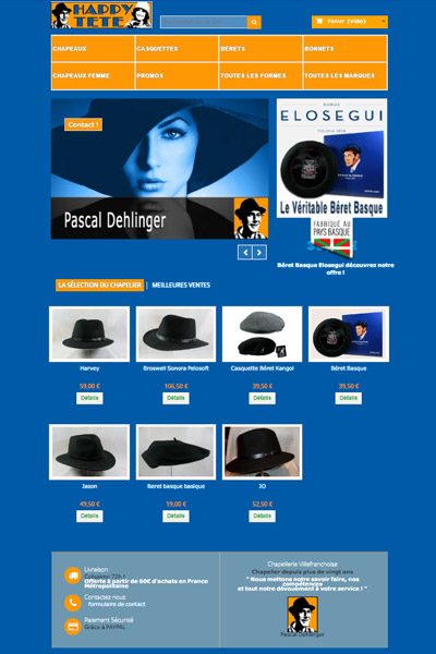 Création de site Prestashop "HappyTête" Création de site Prestashop "HappyTête"
